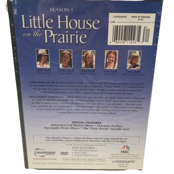 Little House On The Prairie DVD Complete First Season, 6 Disc Set New - Picture 2 of 7
